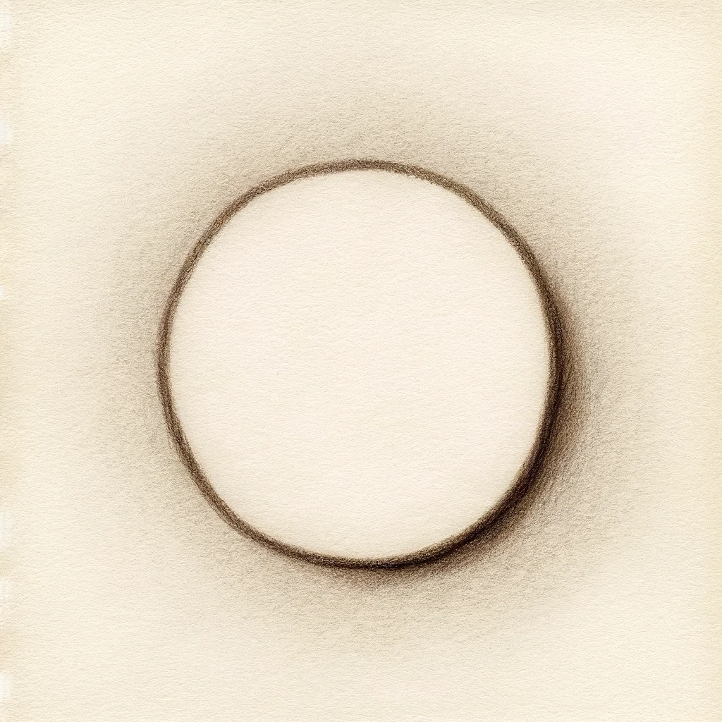 Simple drawing of a circle