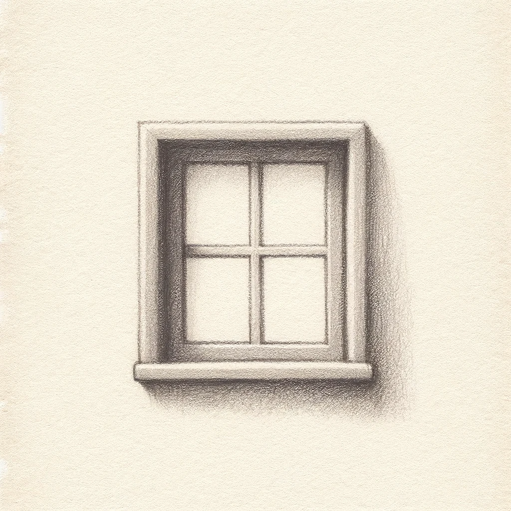 Simple drawing of a window