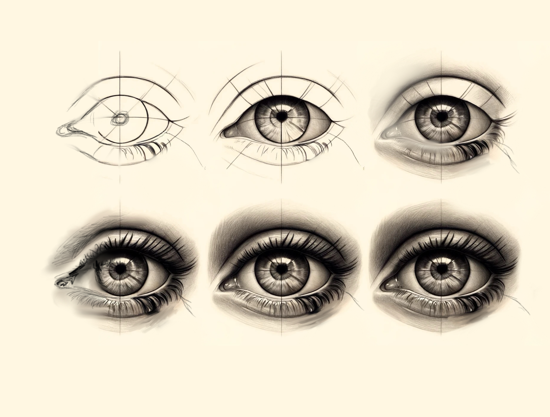 How to Draw Really Good Eyes: Really Really Fast